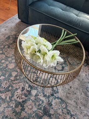 Brand new white faux flowers